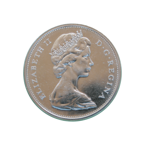 1965 Silver Dollar ($1) Small Beads with the 5 Right - (Proof Like) PL-66