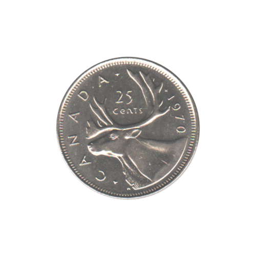 1970 25 cent BU (MS-62)