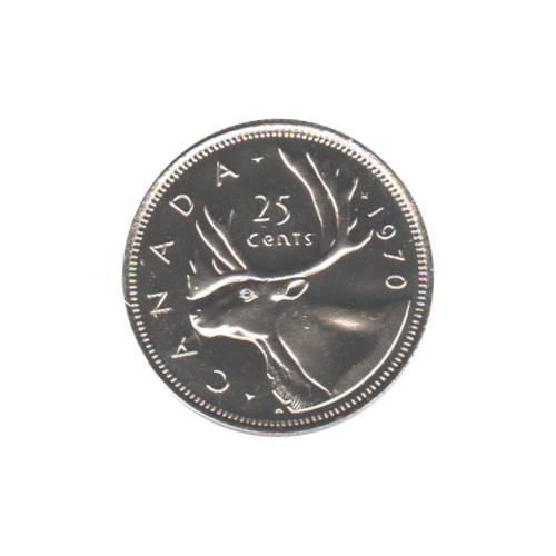 1970 25 cents PL (NBU-65) GEM