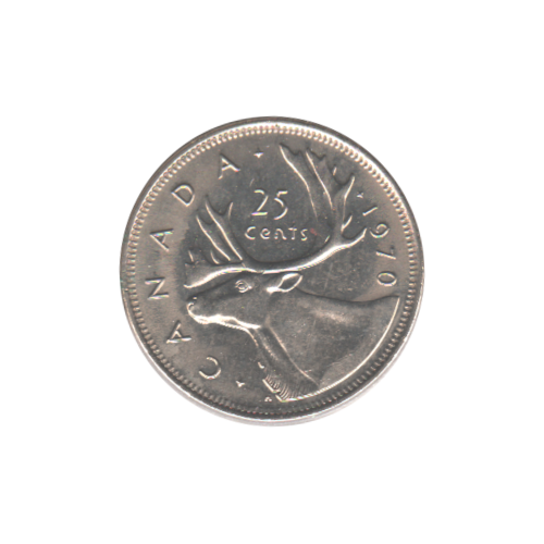 1970 25 cent UNC