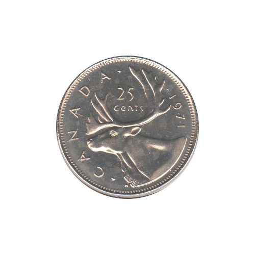 1971 25 cents BU (MS-63) CHOICE