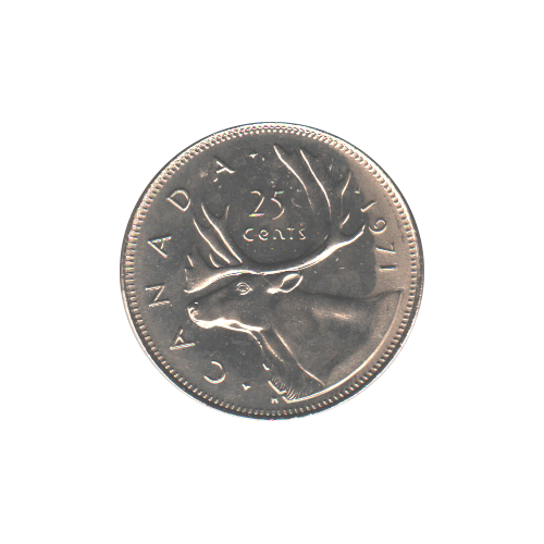 1971 25 cents BU (MS-64) CHOICE +