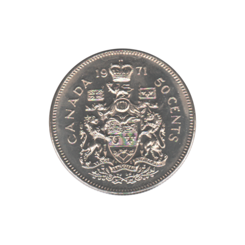 1971 50 cents BU (MS-63) CHOICE
