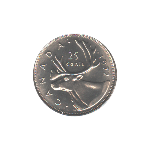 1972 25 cents BU (MS-64) CHOICE +