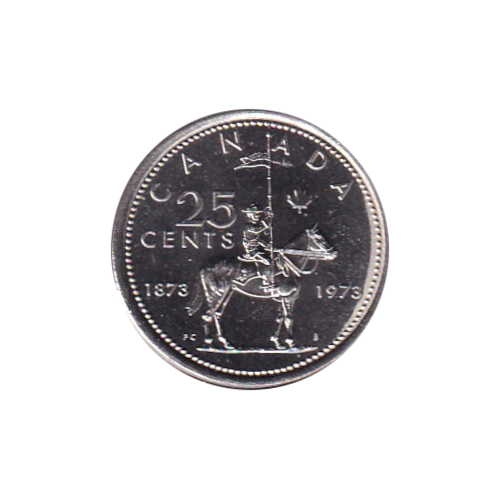 1973 25 cents SB BU (MS-64) CHOICE +