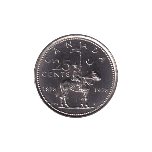 1973 25 cents SB BU (MS-65) GEM