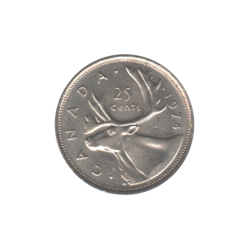 1974 25 cent UNC