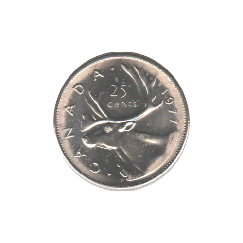 1977 25 cents BU (MS-63) CHOICE