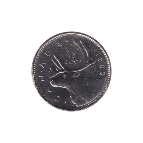1980 25 cents BU (MS-63) - CHOICE 