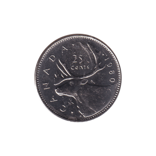 1980 25 cents BU (MS-66) - GEM +
