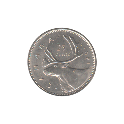 1981 25 cents AU-UNC