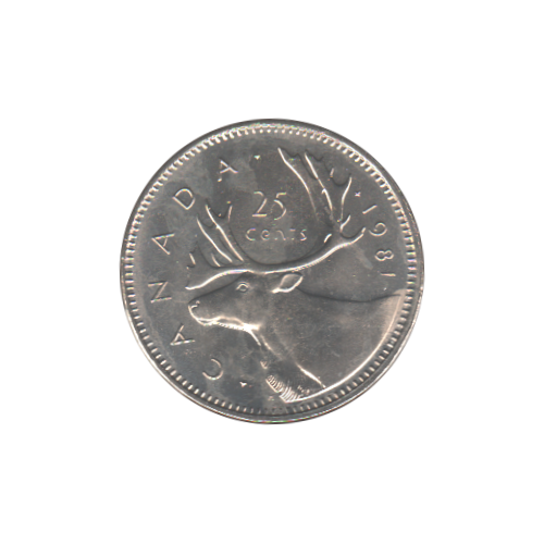 1981 25 cents BU (MS-64) CHOICE+