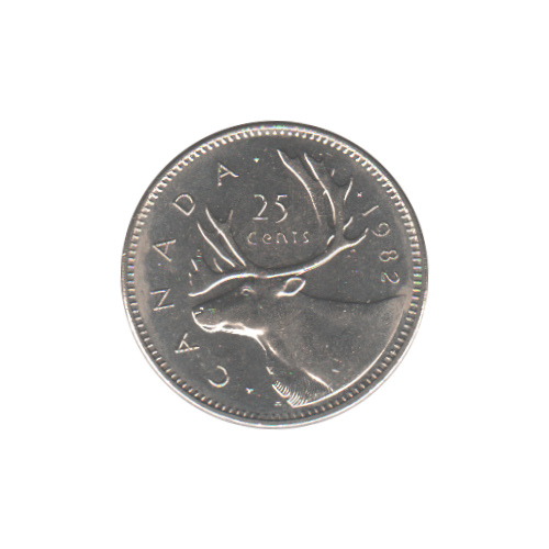 1982 25 cents BU (MS-63) CHOICE