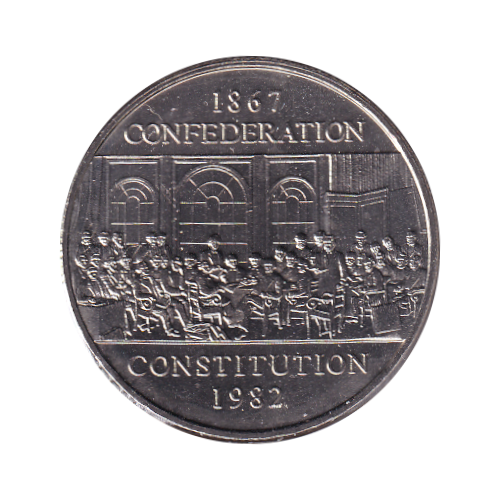 1982 Dollar ($1) Confederation BU (MS-63) - CHOICE