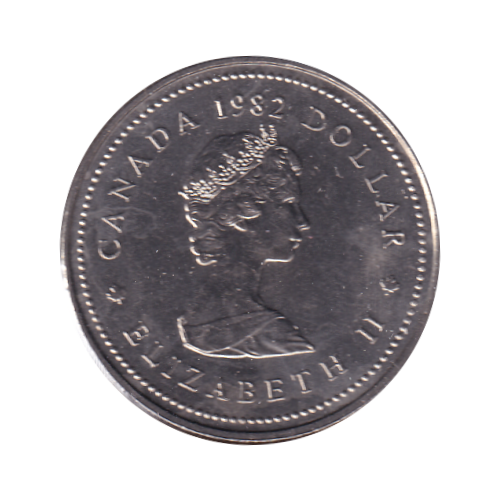 1982 Dollar ($1) Confederation BU (MS-64) - CHOICE + 