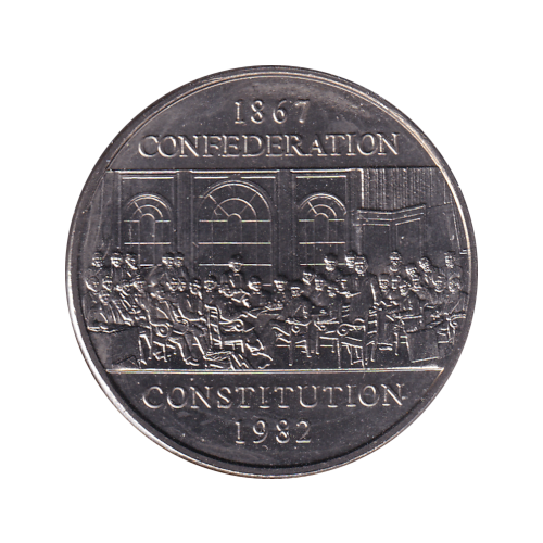 1982 Dollar ($1) Confederation BU (MS-64) - CHOICE + 