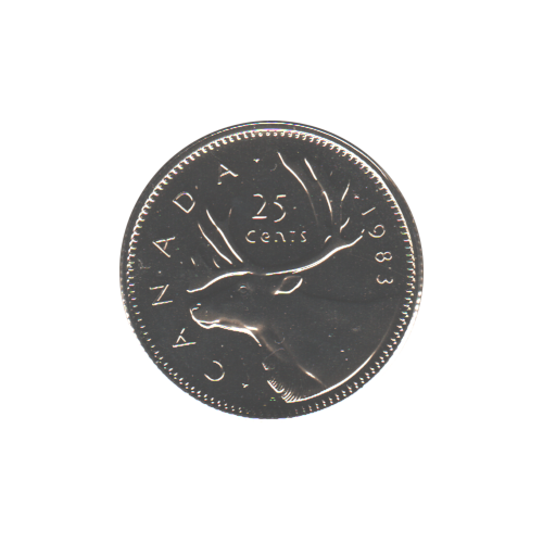 1982 25 cent NBU (PL-64) GEM