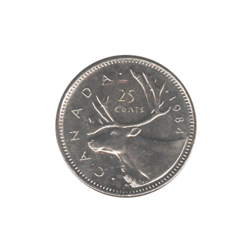 1984 25 cents BU (MS-63) CHOICE