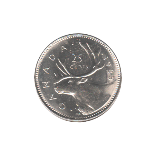 1985 25 cent UNC
