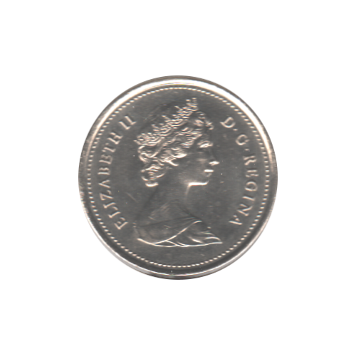 1986 25 cents BU (MS-62)