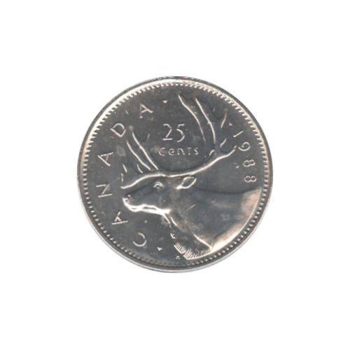 1988 25 cents BU (MS-64) - CHOICE +
