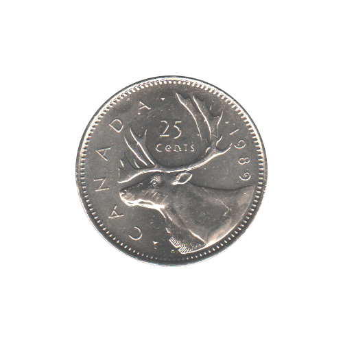 1989 25 cents BU (MS-62) - CHOICE