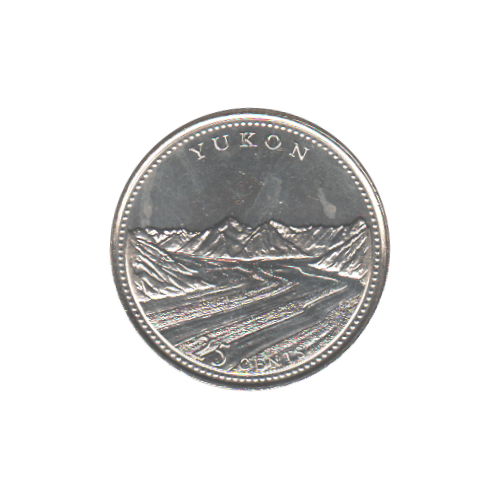 1992 25 cents Yukon BU (MS-63) - CHOICE