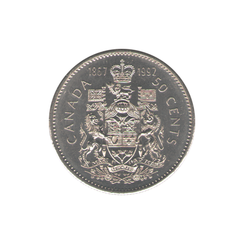 1992 50 cents BU (MS-62)