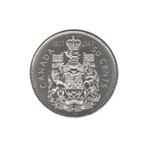 1992 50 cents BU (MS-64) CHOICE +