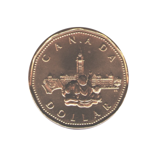 1992 Loonie ($1) Confederation BU (MS-63) CHOICE