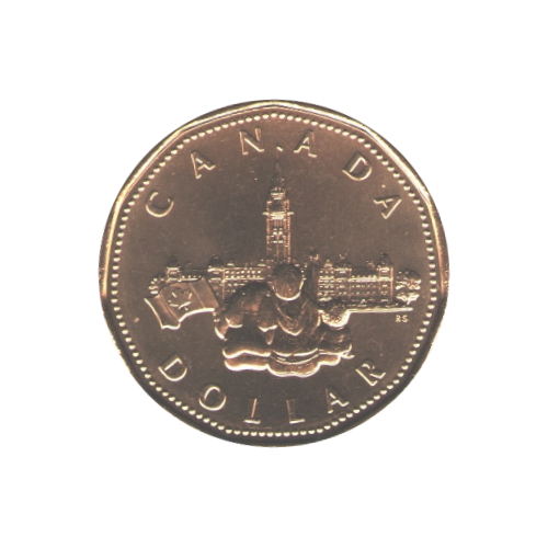 1992 Loonie ($1) Confederation BU (MS-65) GEM
