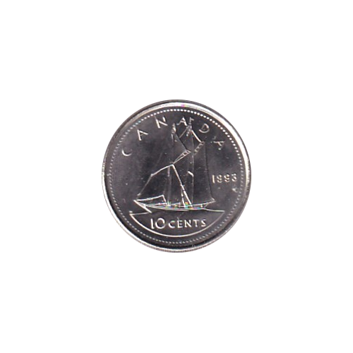 1993 10 cents BU (MS-68) Superb GEM +