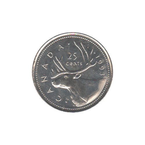 1993 25 cents BU (MS-63) - CHOICE