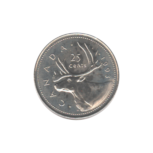 1993 25 cents BU (MS-64) - CHOICE +