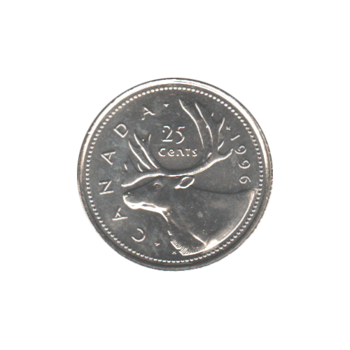 1996 25 cents BU (MS-65) - GEM