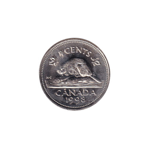 1998 5 cents Castor - BU (MS-63) CHOICE