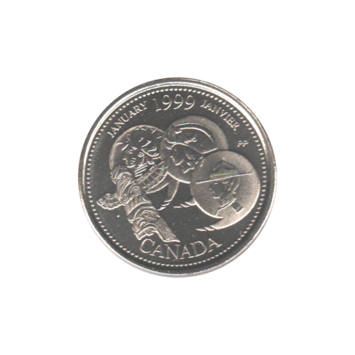 1999 25 cents JANUARY (MS-63) - CHOICE