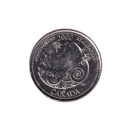 2000 25 Cents Millennium/March BU (MS-63) CHOICE