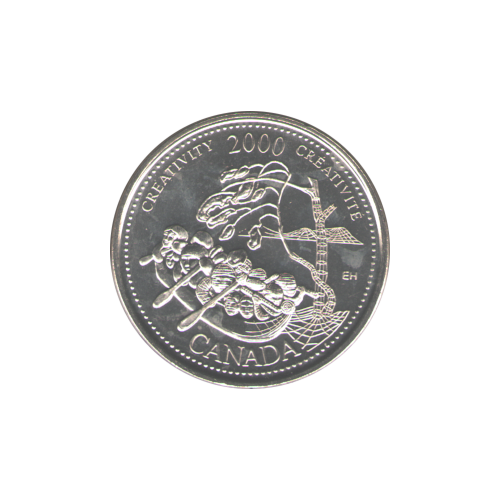 2000 25 cents Creativity/October BU (MS-62)