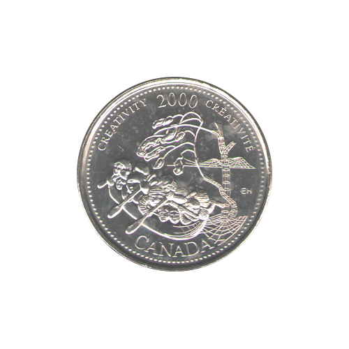 2000 25 cents Créativité BU (MS-64) - CHOICE +