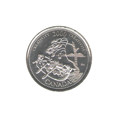 2000 25 cents Créativité BU (MS-66) - GEM +