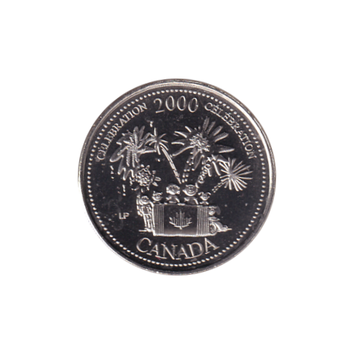 2000 25-cent Celebration/July BU (MS-65) GEM