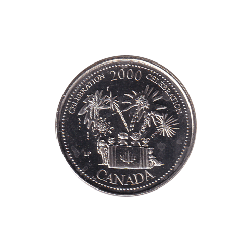 2000 25 cents Celebration/July BU (MS-66) GEM+