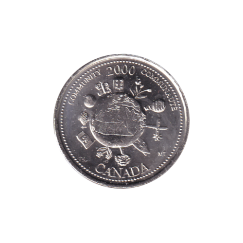 2000 25 Cents Community/December BU (MS-62)