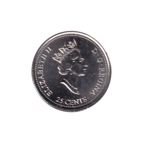 2000 25 cents Community/December BU (MS-63) CHOICE