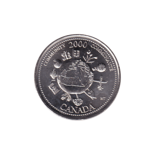 2000 25 cents Community/December BU (MS-64) CHOICE +