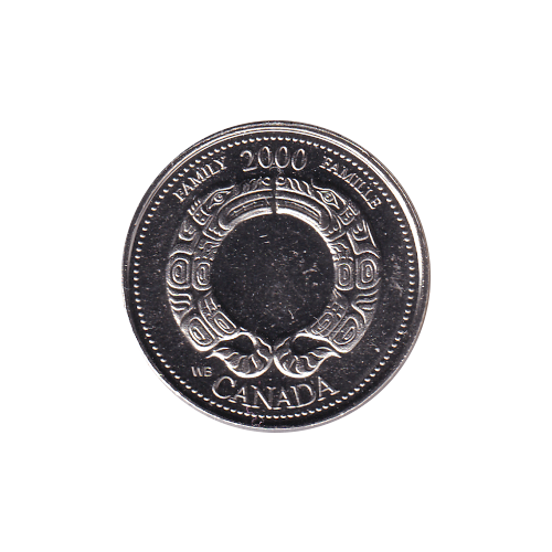 2000 25 cents Family/August BU (MS-63) CHOICE