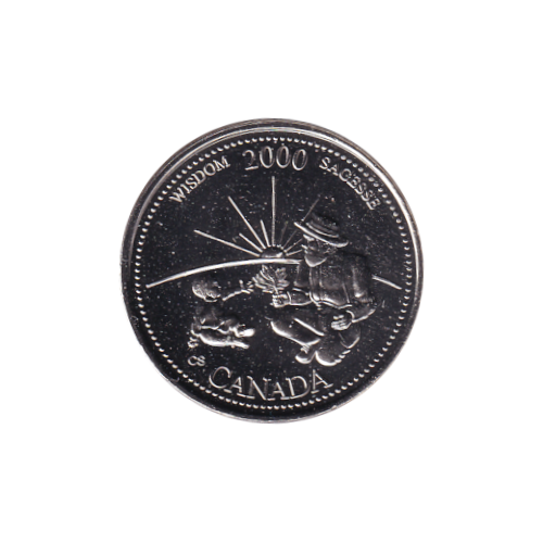2000 25 Cents Wisdom/September BU (MS-64) CHOICE +