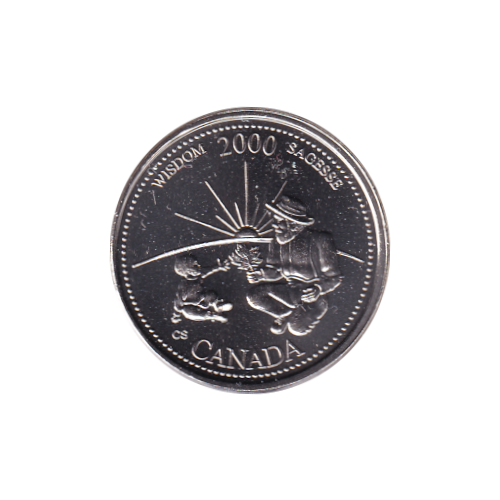 2000 25 cents Wisdom/September BU (MS-65) GEM
