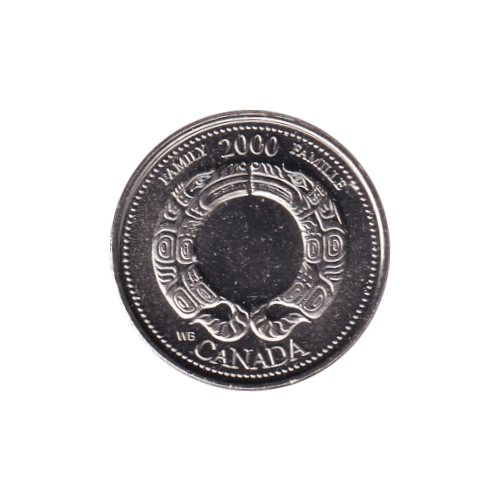 2000 25 cents Family/August BU - MINT MADE CHIP